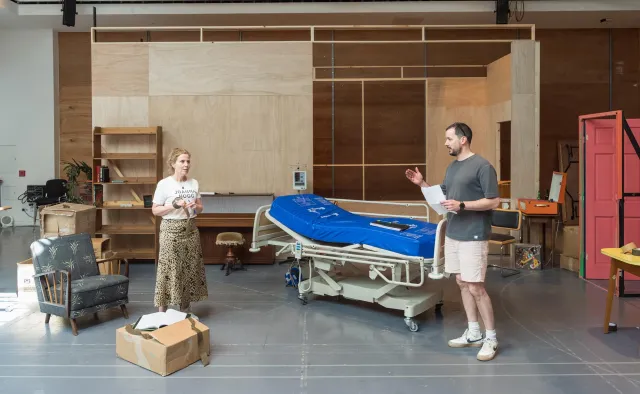 Relics Reh Photos Sally Phillips, Sam Swainsbury Photo Credit Marc Brenner 1