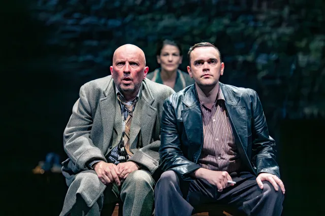 Keith Fleming, Mary Gapinski and Brian Vernel in The Long Drop
