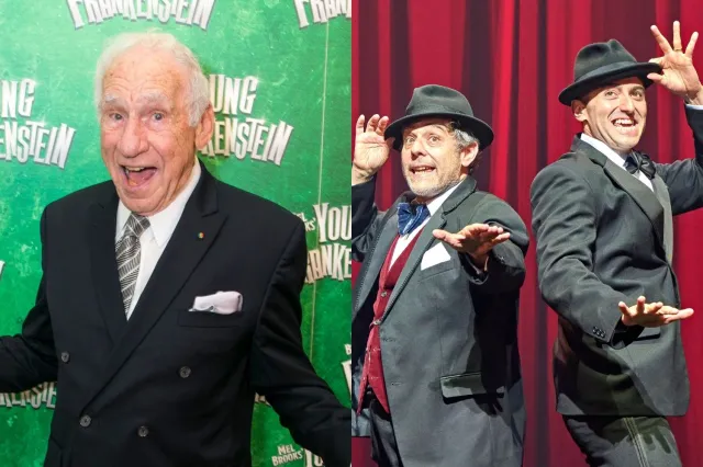 Mel Brooks, and Andy Nyman and Marc Antolin in The Producers