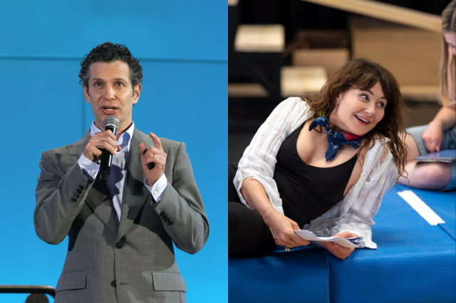 Thomas Kail and Frances Ruffelle, photo by Kazin Mazur and Frederic Aranda