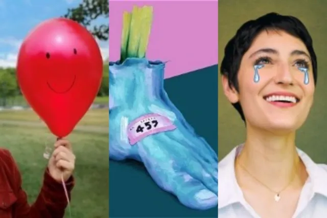 Artwork for three of the shows featured