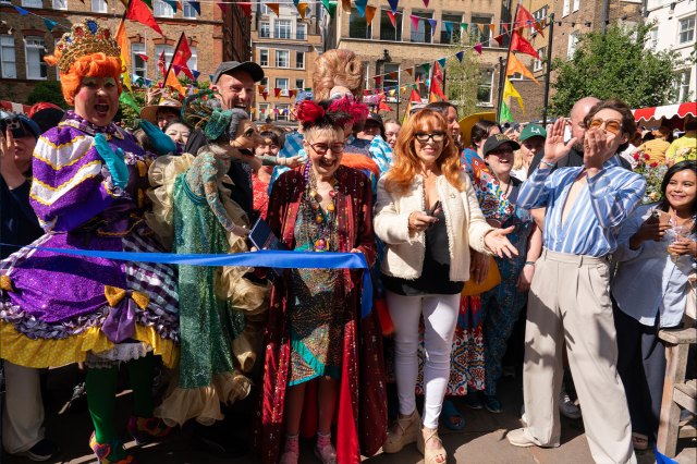 Su Pollard, Harriet Thorpe and Tom Read Wilson at West End Flea Market 2026