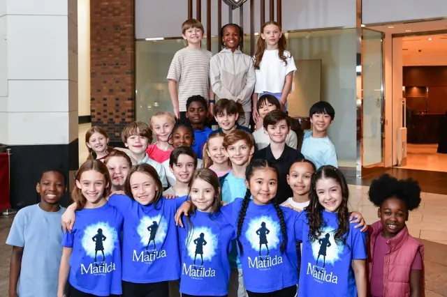 The young company members of Matilda The Musical