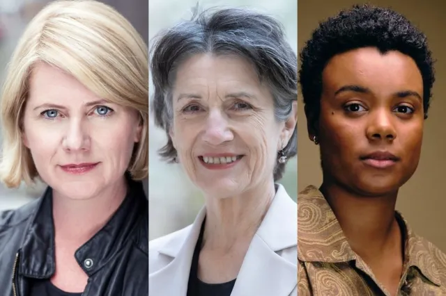 Jackie Clune, Harriet Walter and Leah Harvey, headshots supplied by the production