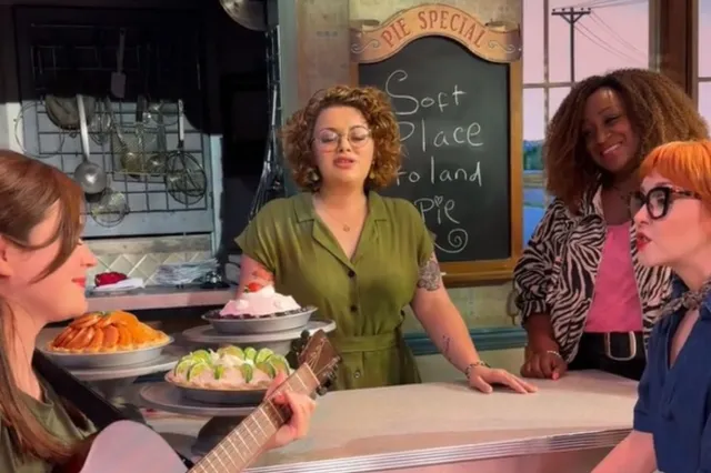 The cast of Waitress