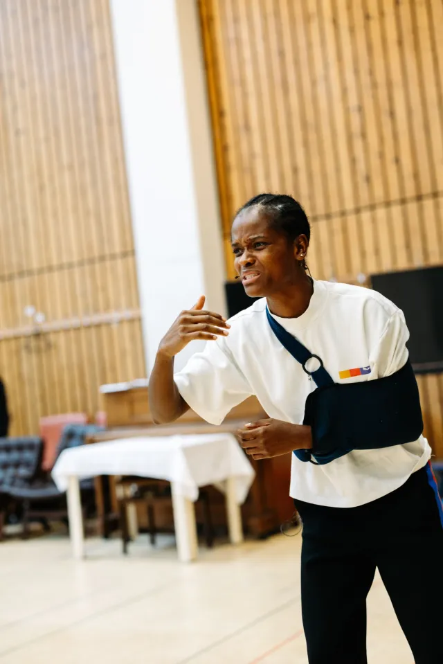 Letitia Wright (Yvonne) en répétitions pour The Story © Feruza Afeweki 3 Letitia Wright (Yvonne) en répétitions pour The Story © Feruza Afeweki 3