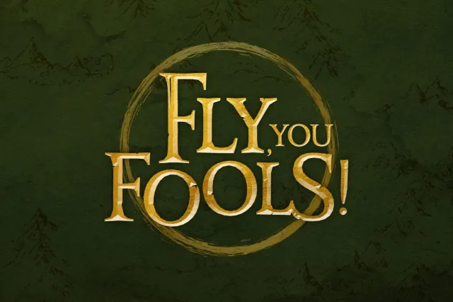 Fly, You Fools! artwork, by Ligature Creative