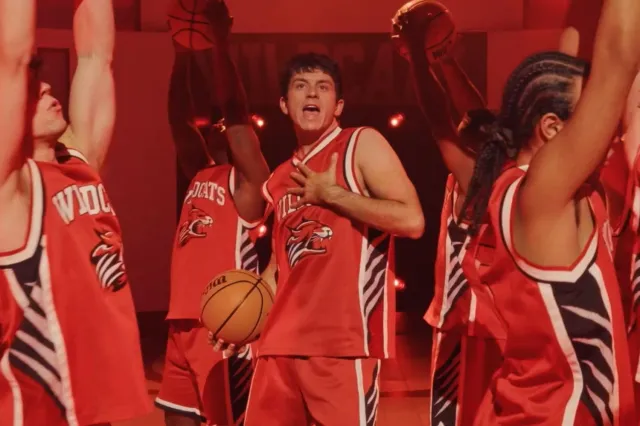 The cast of High School Musical, still taken from video