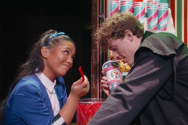 Gerardine Sacdalan and Louis Hearsey in Heathers
