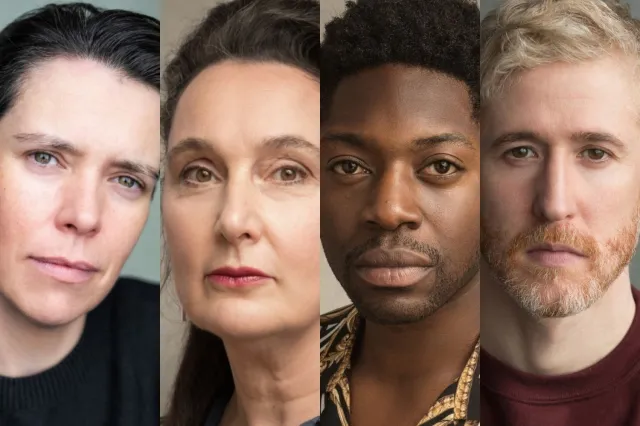 The four cast members, headshots provided uncredited