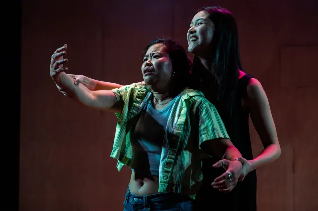 Mei Mac and Isabella Wei in The Hungry Ghost,