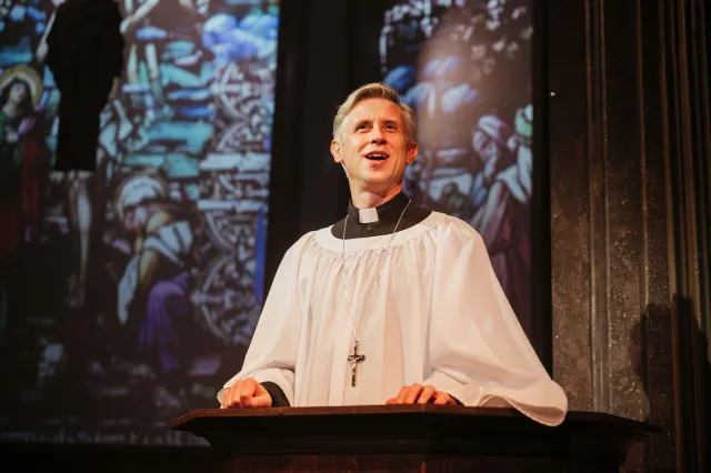 Ian Hallard in Murder Before Evensong