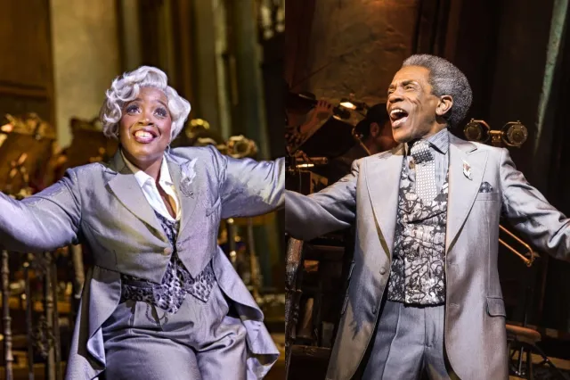 Malinda Parris and André de Shields as Hermes, 1 Brinkhoff Moegenburg, 2 Matthew Murphy